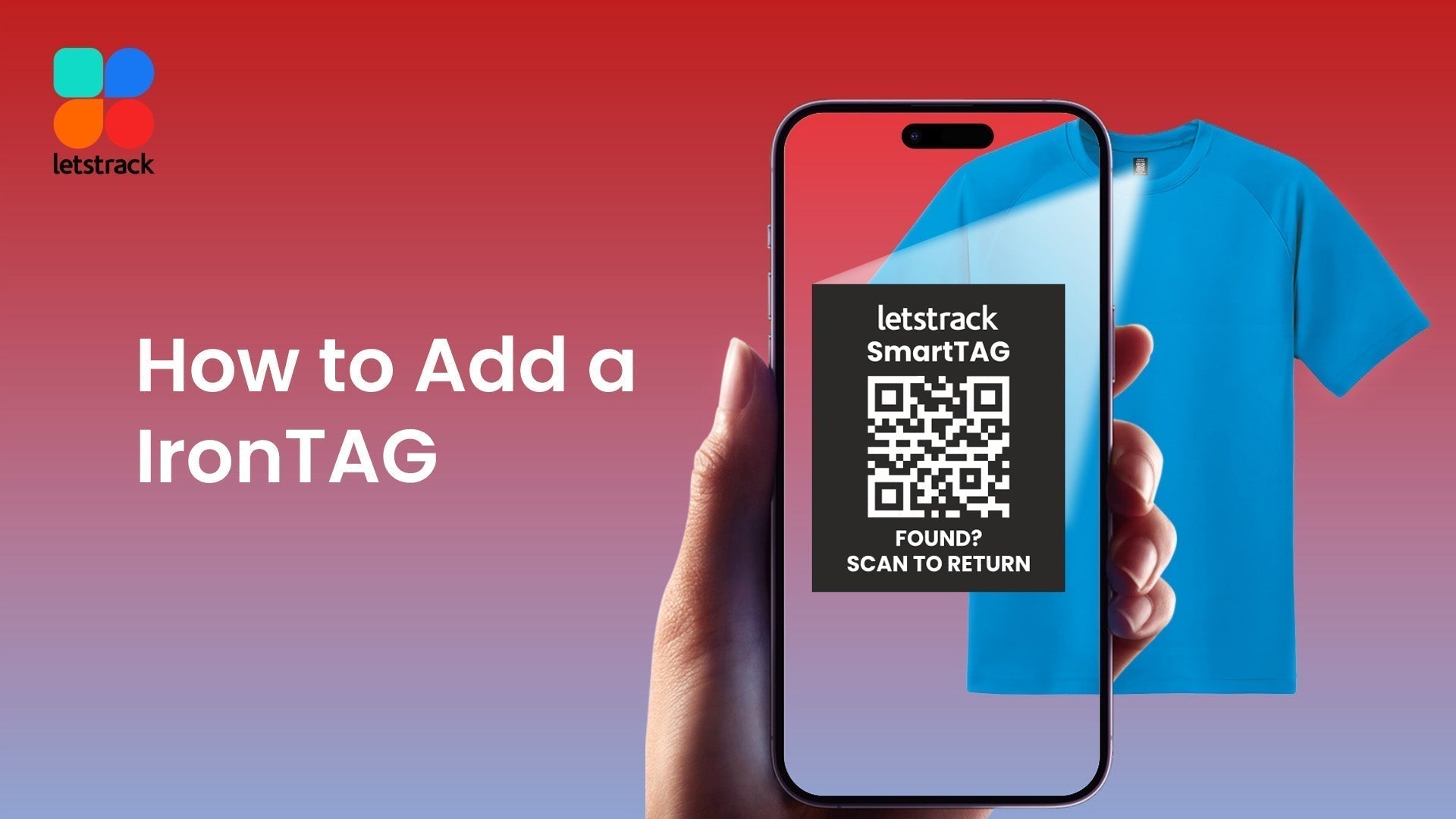 Smart iron on name labels UK with QR code clothing tags for school uniforms and lost item recovery